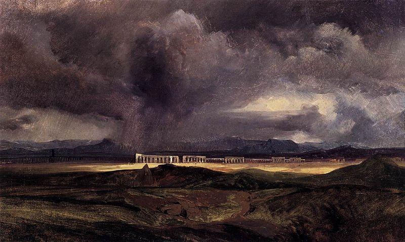 Carl Blechen Stormy Weather over the Roman Campagna oil painting image